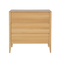 Komoda drewniana KD 437 RETRO Bukowa z szufladami - Drewmax  - Zdjęcie 2