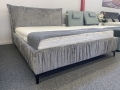 Łóżko SIMONE ONE tapicerowane light z miękkim zagłówkiem oraz pojemnikiem na pościel / schowkiem  - Bed Design w Świat Sypialni Piaseczno rozmiary 140/200; 160/200 ; 180/200 ; 200/200 ; 140x/200 ; 160x200 ; 180x200 ; 200x200
