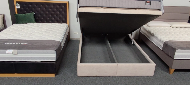 Łóżko LEONE Kontynentalne (z pojemnikiem lub bez pojemnika) - Bed Design w Świat Sypialni Piaseczno