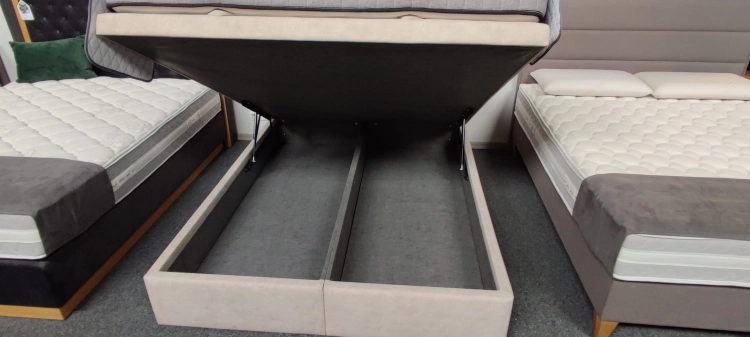Łóżko LEONE Kontynentalne (z pojemnikiem lub bez pojemnika) - Bed Design w Świat Sypialni Piaseczno
