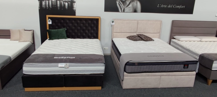 Łóżko LEONE Kontynentalne (z pojemnikiem lub bez pojemnika) - Bed Design w Świat Sypialni Piaseczno