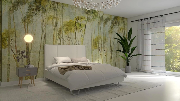 Łóżko CRISTIANO tapicerowane light (z pojemnikiem lub bez pojemnika)  - Bed Design w Świat Sypialni Piaseczno