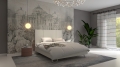Łóżko CRISTIANO tapicerowane light (z pojemnikiem lub bez pojemnika)  - Bed Design w Świat Sypialni Piaseczno