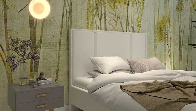 Łóżko CRISTIANO tapicerowane light (z pojemnikiem lub bez pojemnika)  - Bed Design w Świat Sypialni Piaseczno