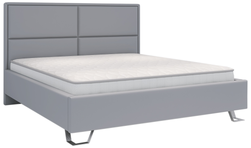 Łóżko LEONE tapicerowane light (z pojemnikiem lub bez pojemnika) - Bed Design w Świat Sypialni Piaseczno