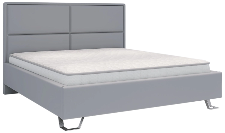 Łóżko LEONE tapicerowane light (z pojemnikiem lub bez pojemnika) - Bed Design w Świat Sypialni Piaseczno