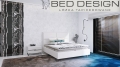 Łóżko LEONE tapicerowane light (z pojemnikiem lub bez pojemnika) - Bed Design w Świat Sypialni Piaseczno