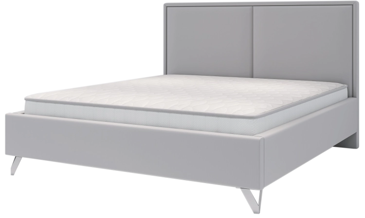 Łóżko SISTO tapicerowane light (z pojemnikiem lub bez pojemnika) - Bed Design w Świat Sypialni Piaseczno