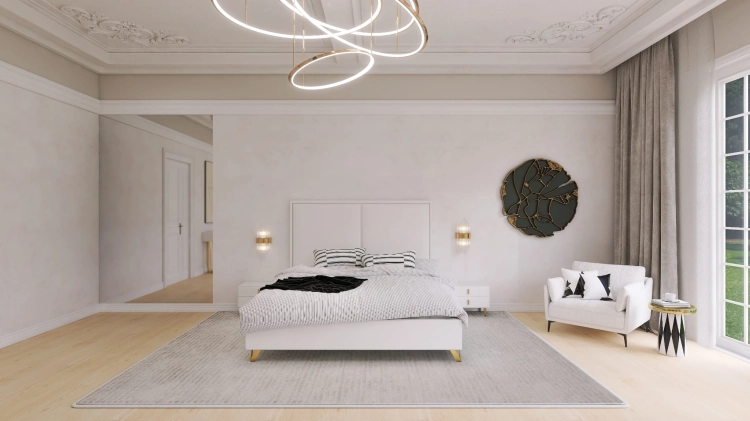 Łóżko SISTO tapicerowane light (z pojemnikiem lub bez pojemnika) - Bed Design w Świat Sypialni Piaseczno