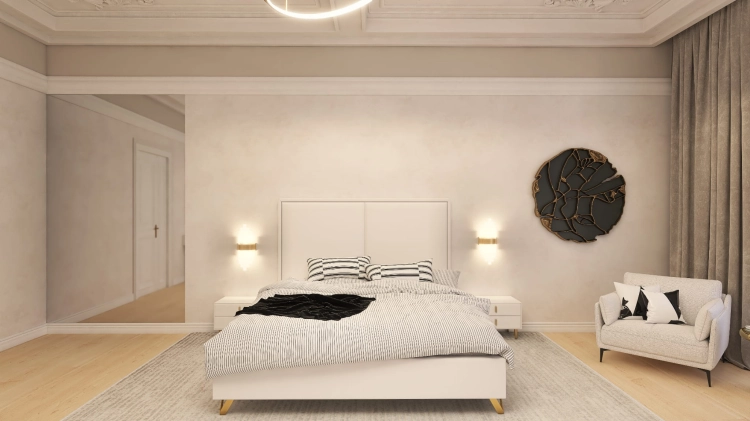 Łóżko SISTO tapicerowane light (z pojemnikiem lub bez pojemnika) - Bed Design w Świat Sypialni Piaseczno