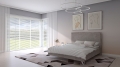Łóżko PAOLO tapicerowane light (z pojemnikiem lub bez pojemnika) - Bed Design w Świat Sypialni Piaseczno