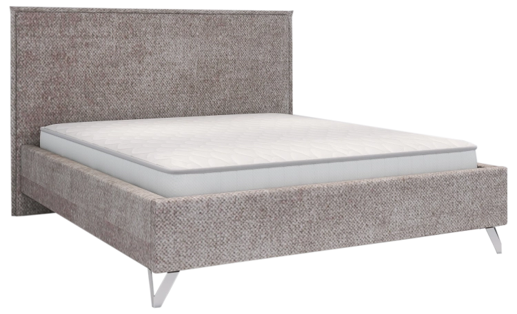 Łóżko PAOLO tapicerowane light (z pojemnikiem lub bez pojemnika) - Bed Design w Świat Sypialni Piaseczno
