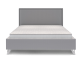 Łóżko IVO tapicerowane light (z pojemnikiem lub bez pojemnika) - Bed Design w Świat Sypialni Piaseczno