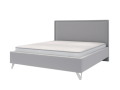 Łóżko IVO tapicerowane light (z pojemnikiem lub bez pojemnika) - Bed Design w Świat Sypialni Piaseczno