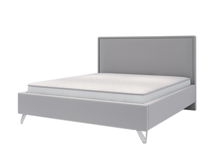 Łóżko IVO tapicerowane light (z pojemnikiem lub bez pojemnika) - Bed Design w Świat Sypialni Piaseczno