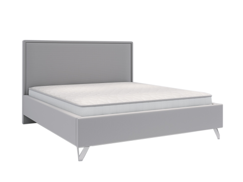 Łóżko IVO tapicerowane light (z pojemnikiem lub bez pojemnika) - Bed Design w Świat Sypialni Piaseczno