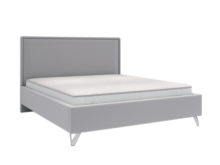 Łóżko IVO tapicerowane light (z pojemnikiem lub bez pojemnika) - Bed Design w Świat Sypialni Piaseczno