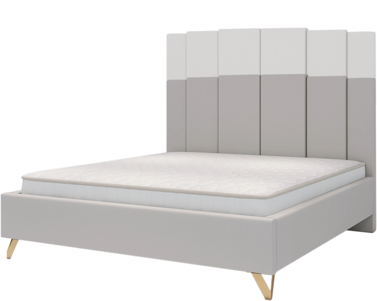 Łóżko ENZO tapicerowane light (z pojemnikiem lub bez pojemnika) - Bed Design w Świat Sypialni Piaseczno