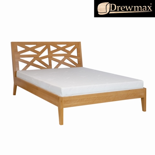 Łóżko drewniane LK 164 /  bukowe - Drewmax Nowość 