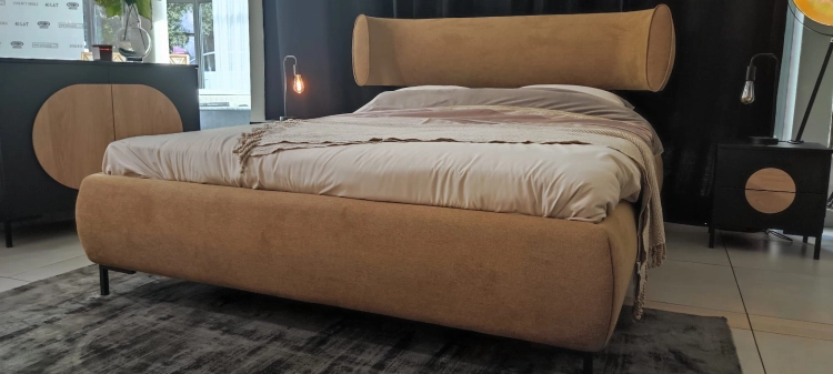 łóżko OVALO w rozmiarze 160/200, obicie: Glormeb Relax 0081 (gr.5) New Elegance w Świat Sypialni Piaseczno