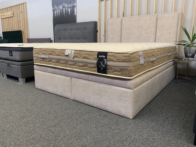 Łóżko CRISTIANO Kontynentalne firmy Bed Design, łóżko kontynentalne z pojemnikiem na pościel lub bez pojemnika w Świat Sypialni Piaseczno