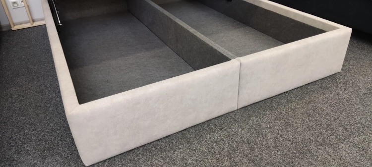 Podstawa_Łóżko Oliviero  - Bed Design, kontynent na nogach z pojemnikiem na pościel. Do zamówienia wielkość 120/200, 140/200, 160/200, 180/200 lub 200/200cm