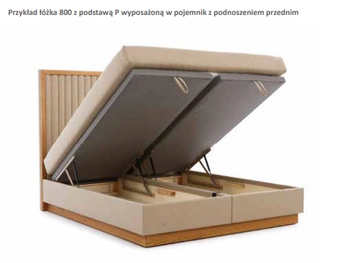 Łóżko kontynentalne 800 zagłówek w pionowe pasy z Ramą Drewnianą, rama dębowa, zagłówek wertykalny New Elegance w Świat Sypialni Piaseczno pojemnik P.png
