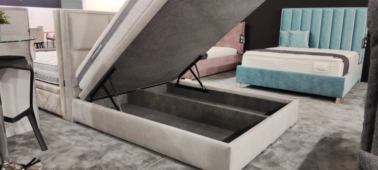 Łóżko ROCCO Kontynentalne z pojemnikiem na pościel Bed Design w Świat Sypialni Piaseczno rozmiar 140/200 ; 160/200 ; 180/200 ; 200/200 ; 140x200 ; 160x200 ; 180x200 ; 200x200