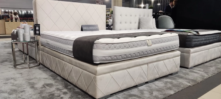 Łóżko Alessio kontynentalne z dużym pojemnikiem na pościel Bed Design w Świat Sypialni Piaseczno Przeszycia Caro rozmiar 140/200 ; 160/200 ; 180/200 ; 200/200 ; 140x200 ; 160x200 ; 180x200 ; 200x200