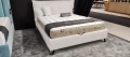 Łóżko SIMONE ONE tapicerowane light z miękkim zagłówkiem oraz pojemnikiem na pościel / schowkiem  - Bed Design w Świat Sypialni Piaseczno rozmiary 140/200; 160/200 ; 180/200 ; 200/200 ; 140x/200 ; 160x200 ; 180x200 ; 200x200