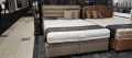 Łóżko Biaggio kontynentalne z dużym pojemnikiem na pościel / schowkiem / poziome pasy na zagłówku - Bed Design w Świat Sypialni Piaseczno rozmiary 140/200; 160/200 ; 180/200 ; 200/200 ; 140x/200 ; 160x200 ; 180x200 ; 200x200