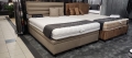 Łóżko Biaggio kontynentalne z dużym pojemnikiem na pościel / schowkiem / poziome pasy na zagłówku - Bed Design w Świat Sypialni Piaseczno rozmiary 140/200; 160/200 ; 180/200 ; 200/200 ; 140x/200 ; 160x200 ; 180x200 ; 200x200