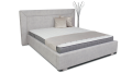 Łóżko GIORGIO tapicerowane / ramowe z szerokim zagłówkiem - Bed Design w Świat Sypialni Piaseczno