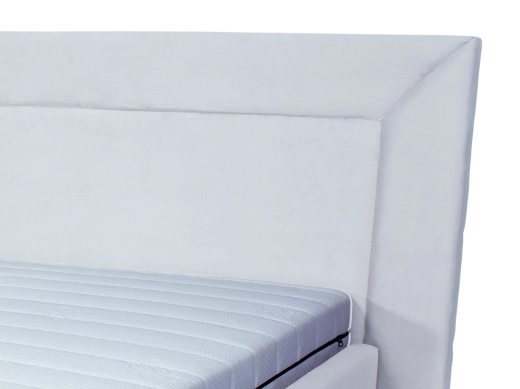 Łóżko GIORGIO tapicerowane / ramowe z szerokim zagłówkiem - Bed Design w Świat Sypialni Piaseczno