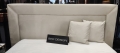 Łóżko GIORGIO tapicerowane / ramowe z szerokim zagłówkiem - Bed Design w Świat Sypialni Piaseczno
