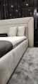 Łóżko GIORGIO tapicerowane / ramowe z szerokim zagłówkiem - Bed Design w Świat Sypialni Piaseczno