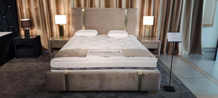 Łóżko tapicerowane Oro New Elegance w Świat Sypialni Piaseczno