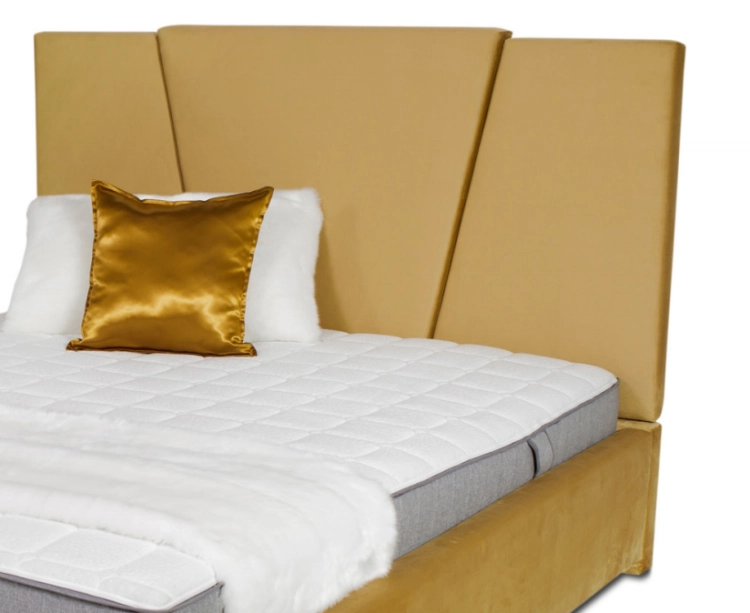 Łóżko VALENTINO tapicerowane / ramowe (z pojemnikiem lub bez pojemnika) - Bed Design w Świat Sypialni Piaseczno