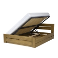 Łóżko drewniane bukowe z bocznym otwieraniem LK 198 box B - Drewmax 90x200 120x200 140x200 160x200 w Świat Sypialni Piaseczno