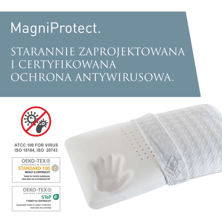 magniprotect-standard-poduszka-ortopedyczna-antywirusowa-antybakteryjna-przeciwwirusowa-przeciwbakteryjna-magniflex w Świat Sypialni Piaseczno