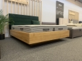 Oslo Plus  - pojemnik, Łóżko OSLO PLUS z litego drewna olchowego lub dębowego, wezgłowie tapicerowane nr. 5  materiały Fargotex, łóżko z pojemnikiem i stelażem, firma Ekodom, Warszawa, Piaseczno Puławska 48, sypialnie, materace