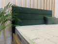 Oslo Plus  - pojemnik, Łóżko OSLO PLUS z litego drewna olchowego lub dębowego, wezgłowie tapicerowane nr. 5  materiały Fargotex, łóżko z pojemnikiem i stelażem, firma Ekodom, Warszawa, Piaseczno Puławska 48, sypialnie, materace