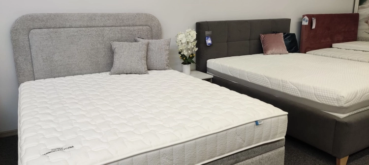 Łóżko GULIO Kontynentalne (z pojemnikiem lub bez pojemnika) - Bed Design  w salonie Świat Sypialni Piaseczno