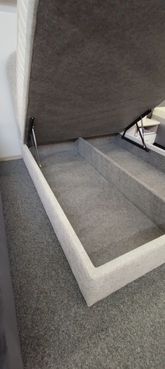 Łóżko GULIO Kontynentalne (z pojemnikiem lub bez pojemnika) - Bed Design  w salonie Świat Sypialni Piaseczno