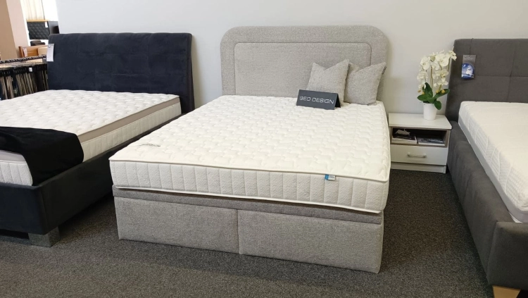 Łóżko GULIO Kontynentalne (z pojemnikiem lub bez pojemnika) - Bed Design, Świat Sypialni Piaseczno