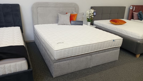 Łóżko GULIO Kontynentalne (z pojemnikiem lub bez pojemnika) - Bed Design, Świat Sypialni Piaseczno