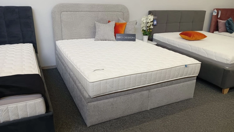 Łóżko GULIO Kontynentalne (z pojemnikiem lub bez pojemnika) - Bed Design, Świat Sypialni Piaseczno