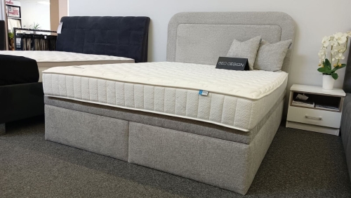 Łóżko GULIO Kontynentalne (z pojemnikiem lub bez pojemnika) - Bed Design, Świat Sypialni Piaseczno