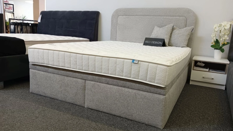 Łóżko GULIO Kontynentalne (z pojemnikiem lub bez pojemnika) - Bed Design, Świat Sypialni Piaseczno