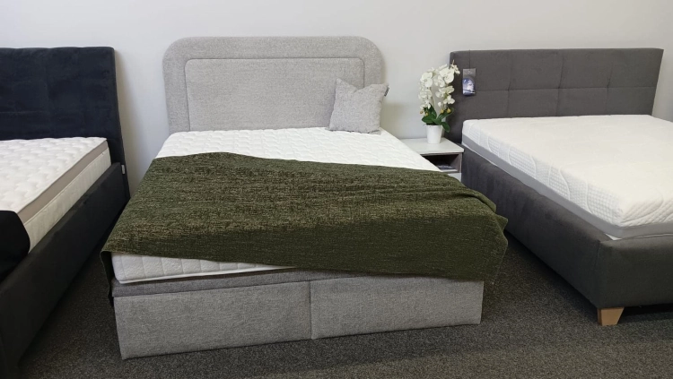 Łóżko GULIO Kontynentalne (z pojemnikiem lub bez pojemnika) - Bed Design, Świat Sypialni Piaseczno